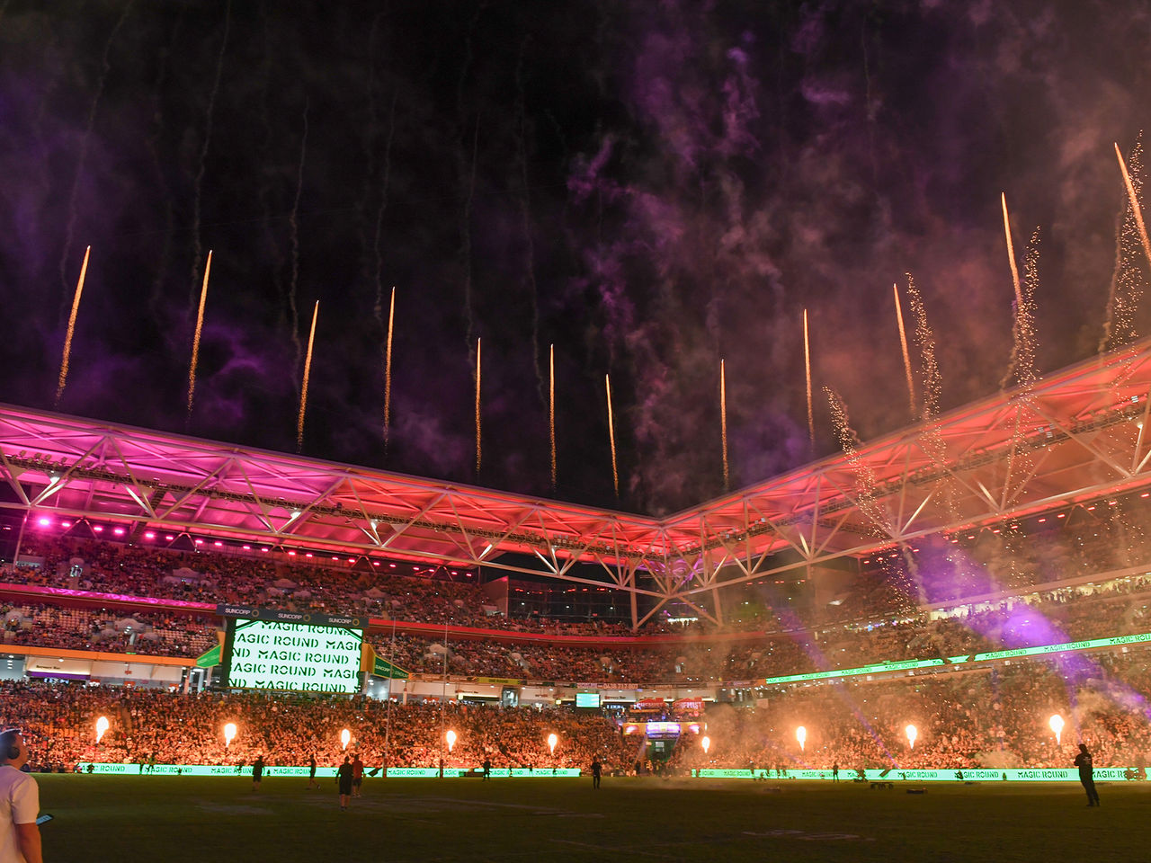 NRL Magic Round Pyro