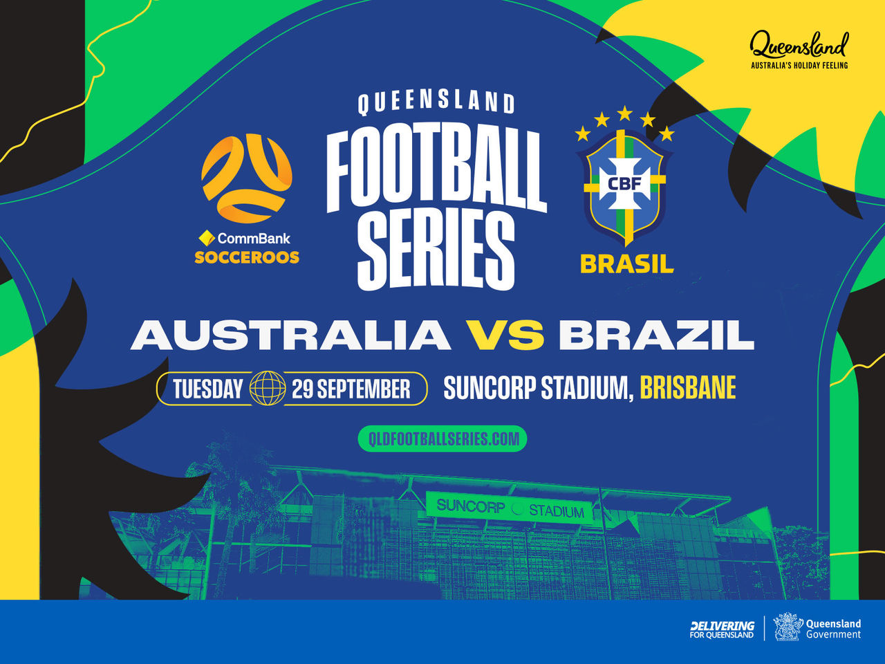 Australia v Brazil Queensland Football Series
