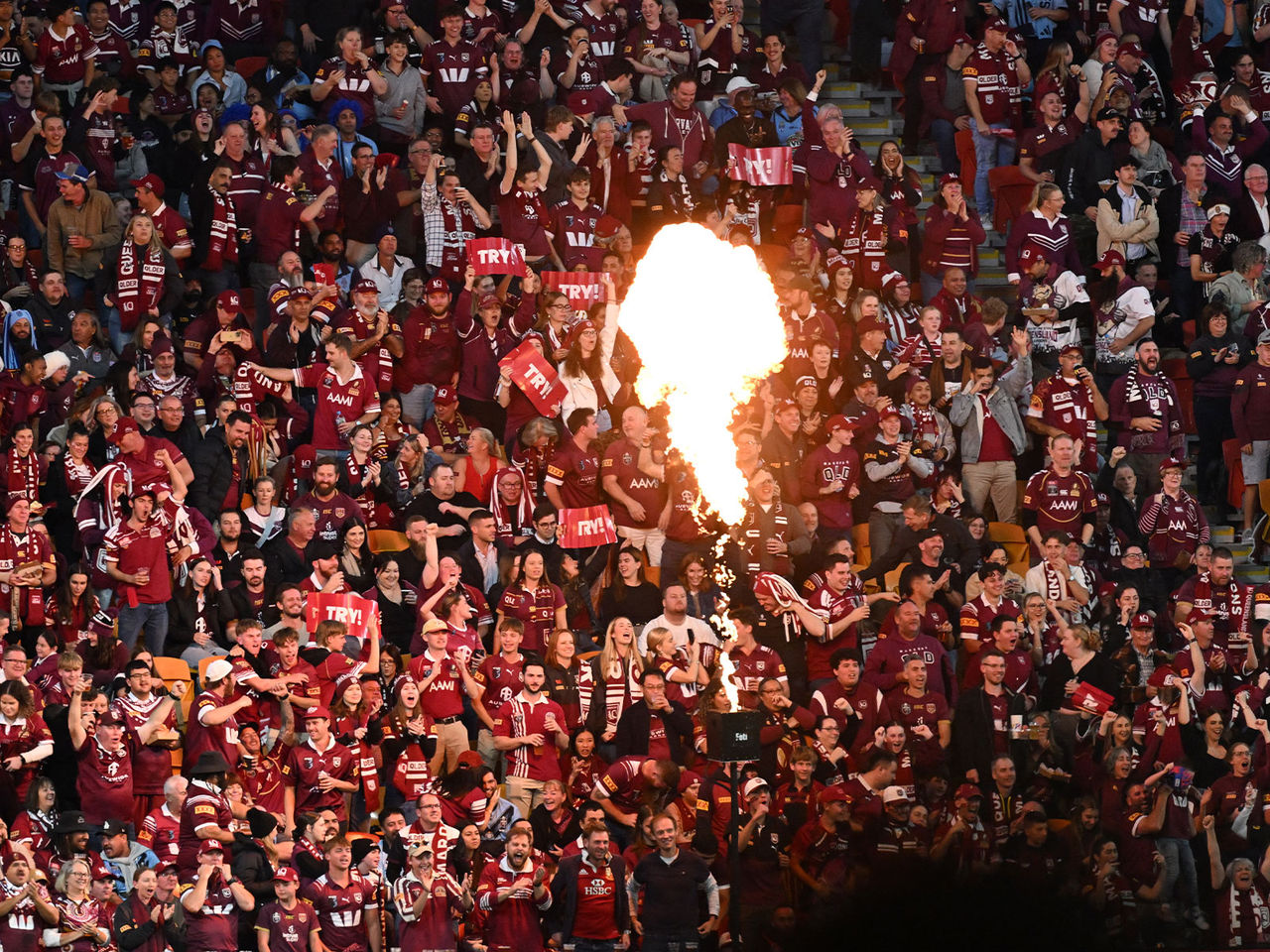 An image of Queensland Fans at State of Origin