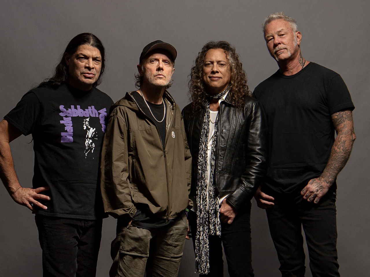 Band members from Metallica in press photo