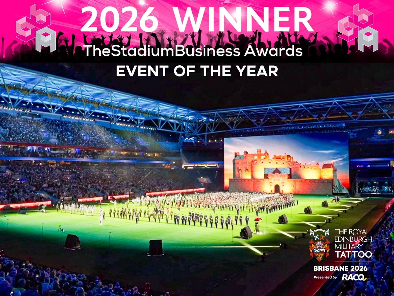 2026 Winner Stadium Business Awards Event of the Year The Royal Ediinburgh Military Tattoo