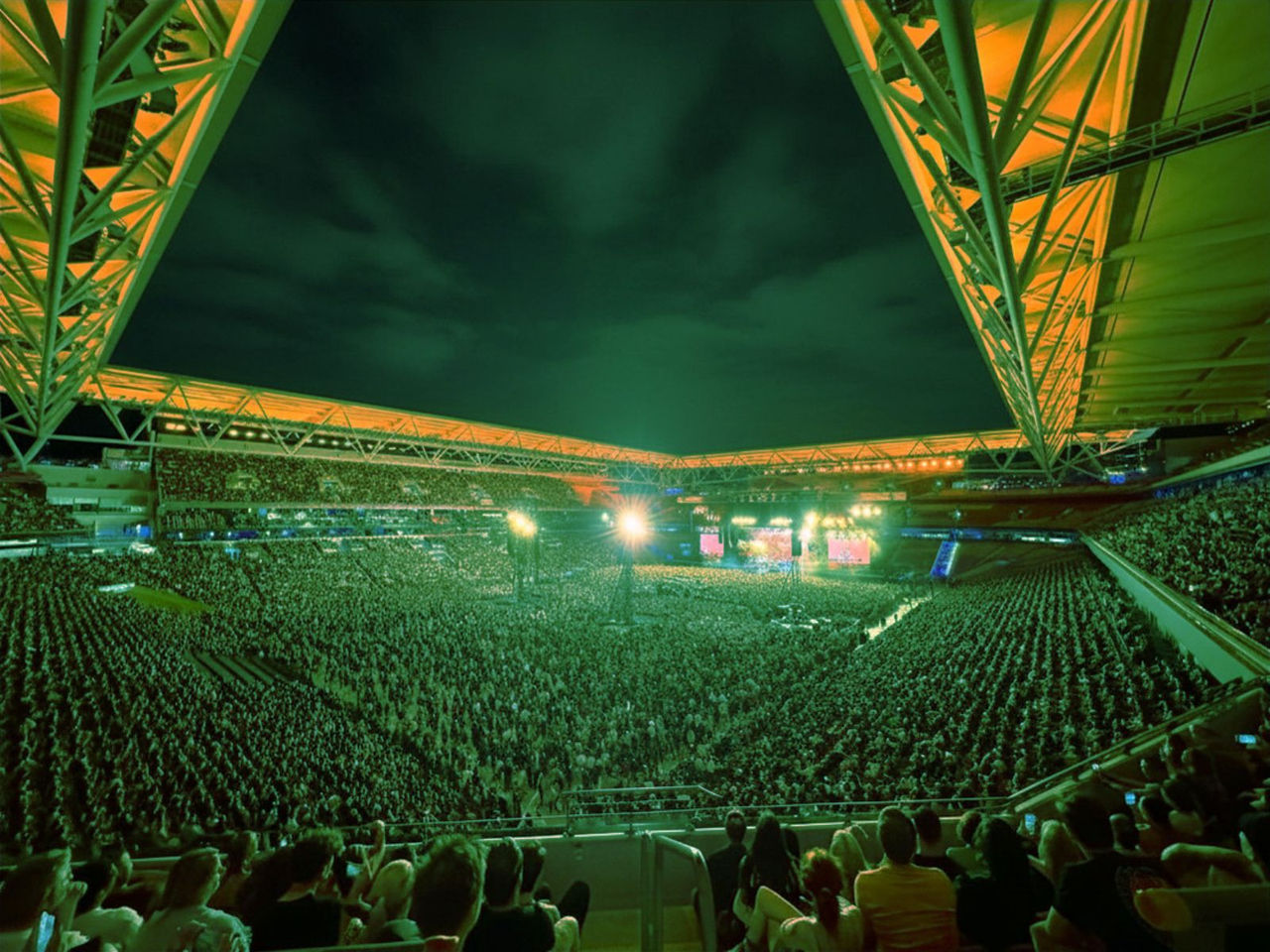Suncorp Stadium during concert mode