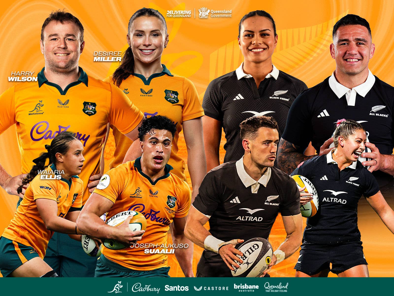 Rugby Union Australia v New Zealand Anzac Day match