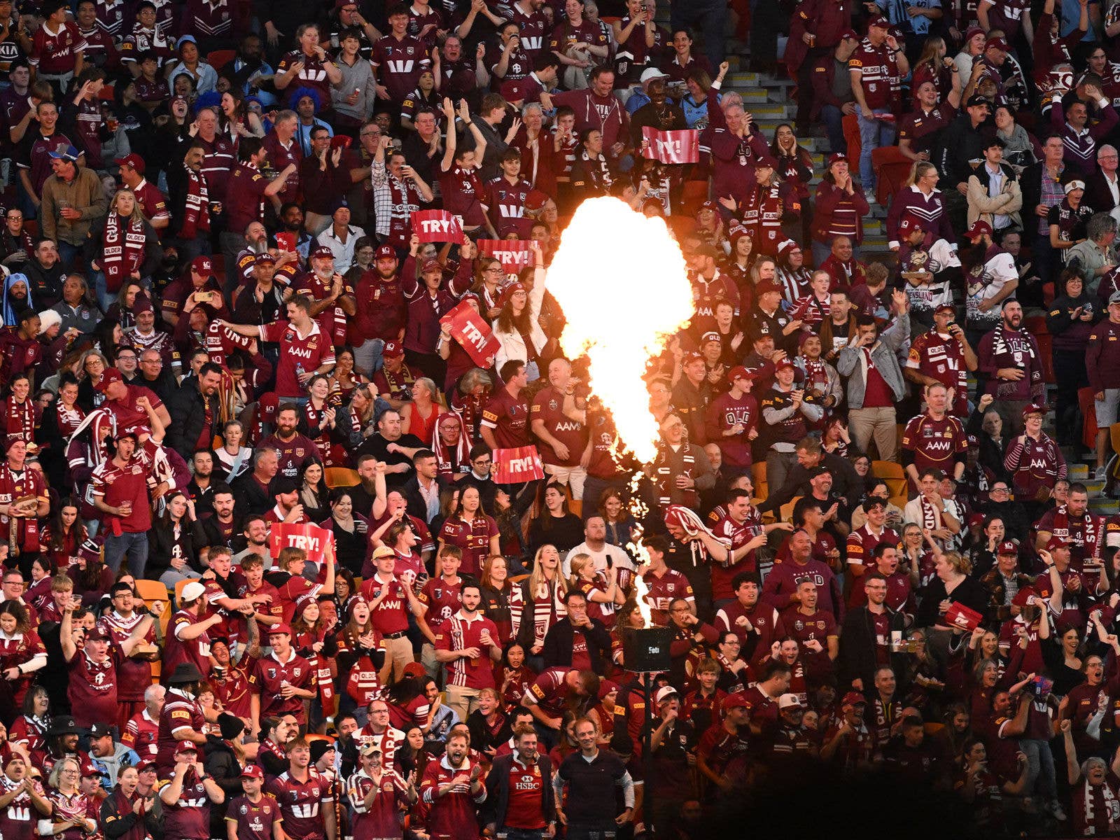 An image of Queensland Fans at State of Origin