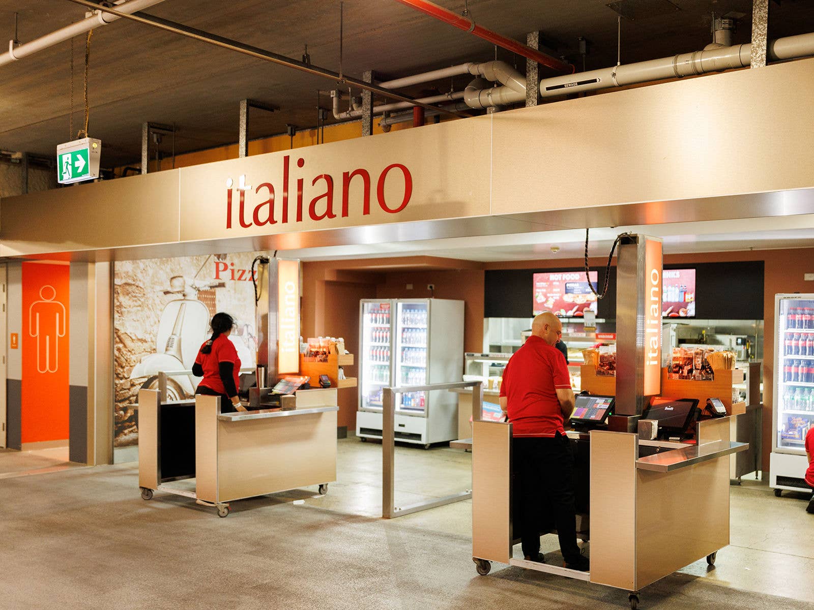 External view of Suncorp Stadium's Italiano outlet.