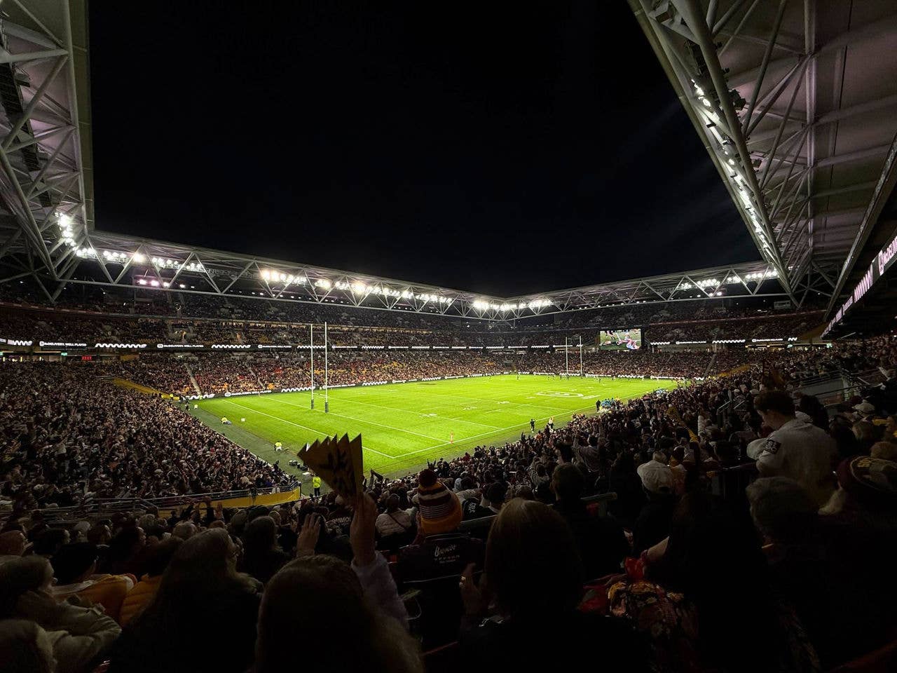 Suncorp Stadium during the Broncos 2026 Mental Health Round