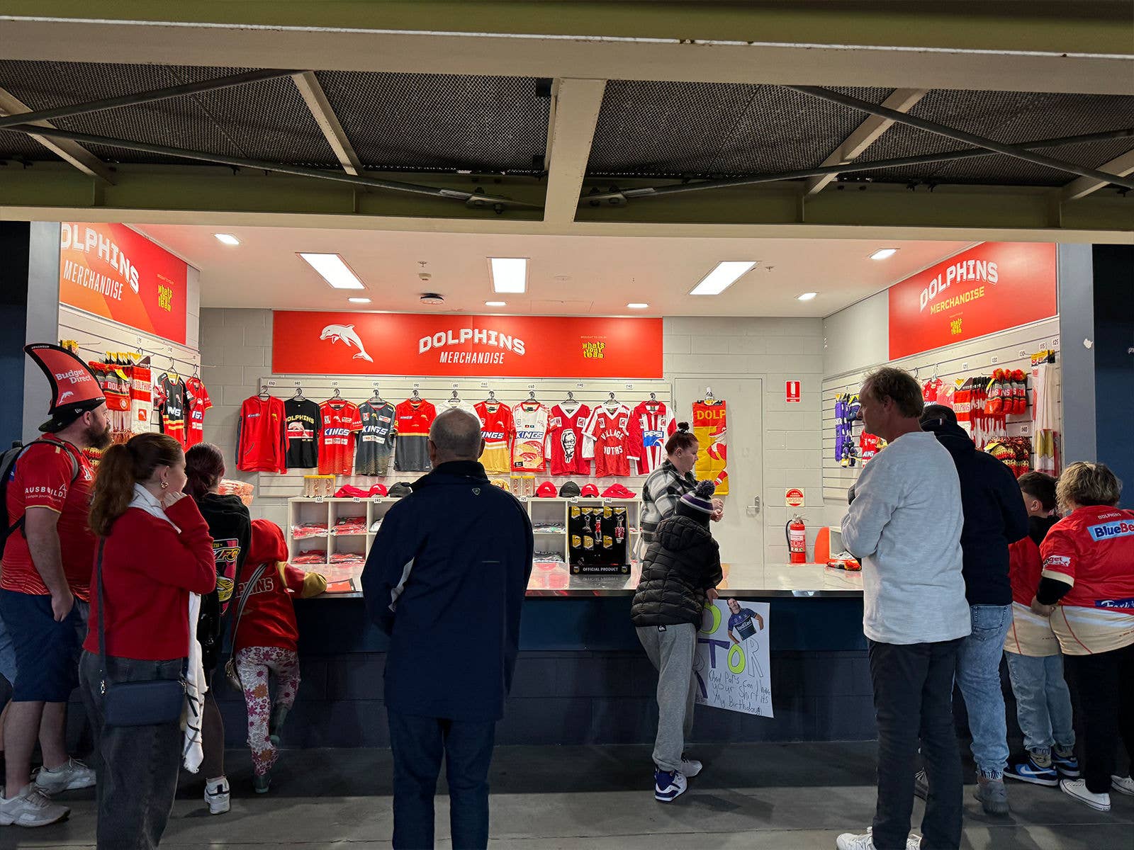 The Dolphins Merchandise outlet in the venue