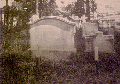 A headstone in the North Brisbane Burial Grounds.