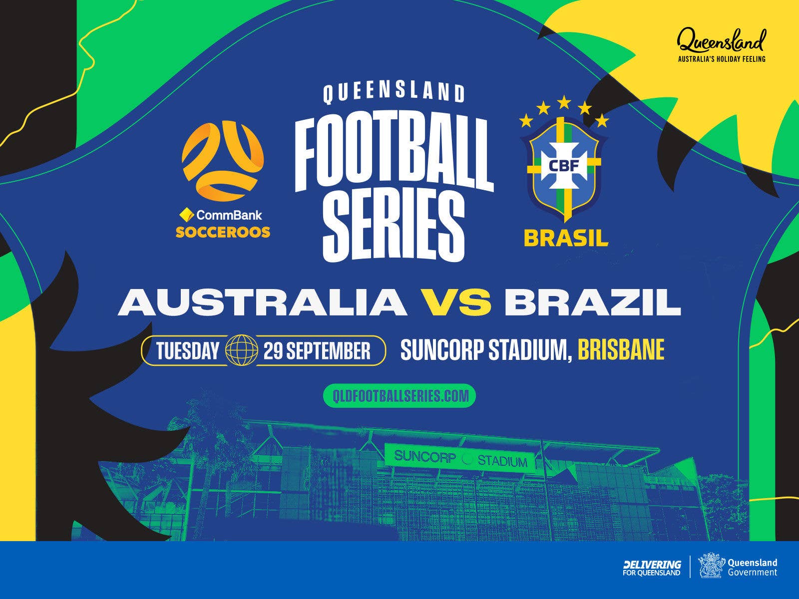 Australia v Brazil Queensland Football Series