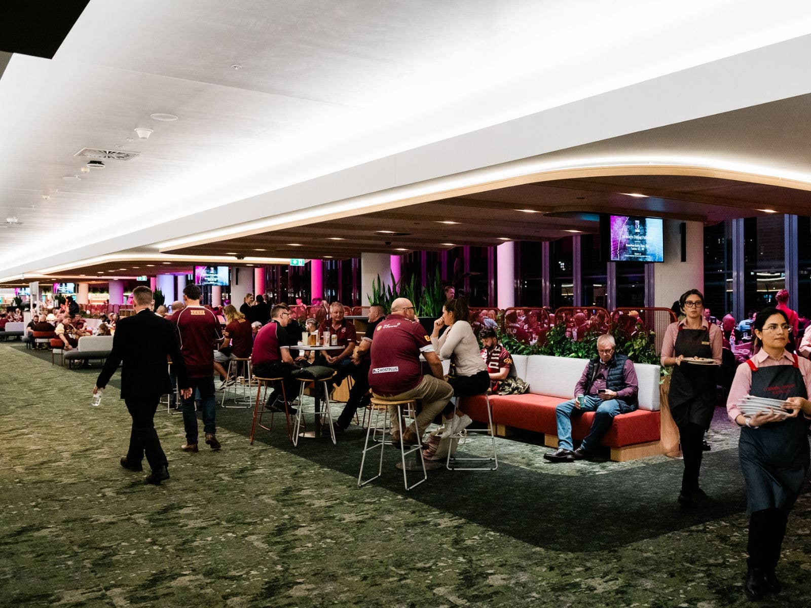 Suncorp Stadium Members Emerald Lounge during an event