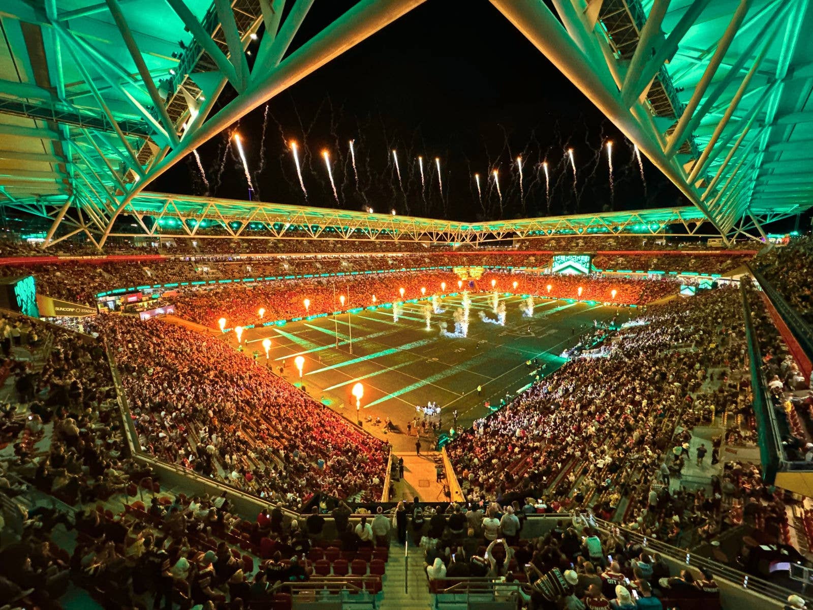 Suncorp Stadium Magic Round Fireworks