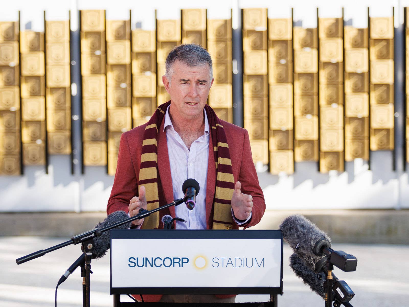 Sports Minister Tim Mander opening the Queenslander Tribute Sports Minister Tim Mander opening the Queenslander Tribute