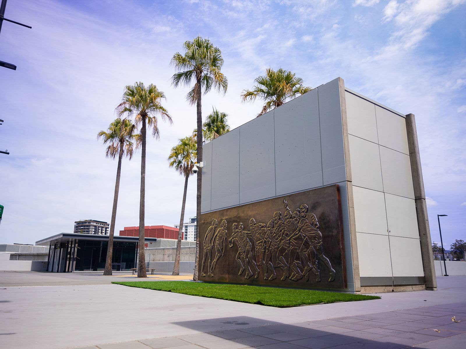 The Matildas Mural on the Southern Plaza at Suncorp Stadium