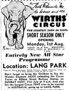 Circus poster from the 1950s.