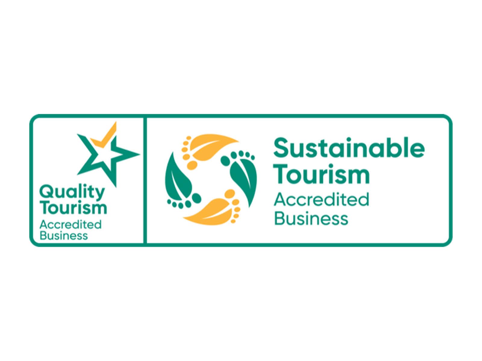 Quality Tourism Accredited Business and Sustainable Tourism Accredited Business Icons