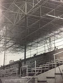 Construction of the Frank Burke Stand in 1962.