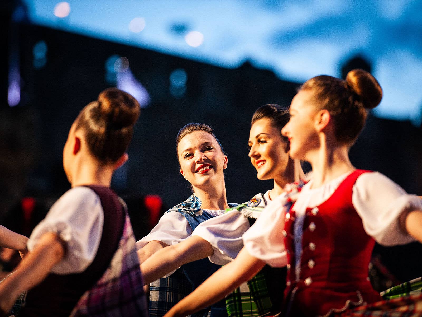 Dancing Performers during the Royal Edinburgh Military Tattoo