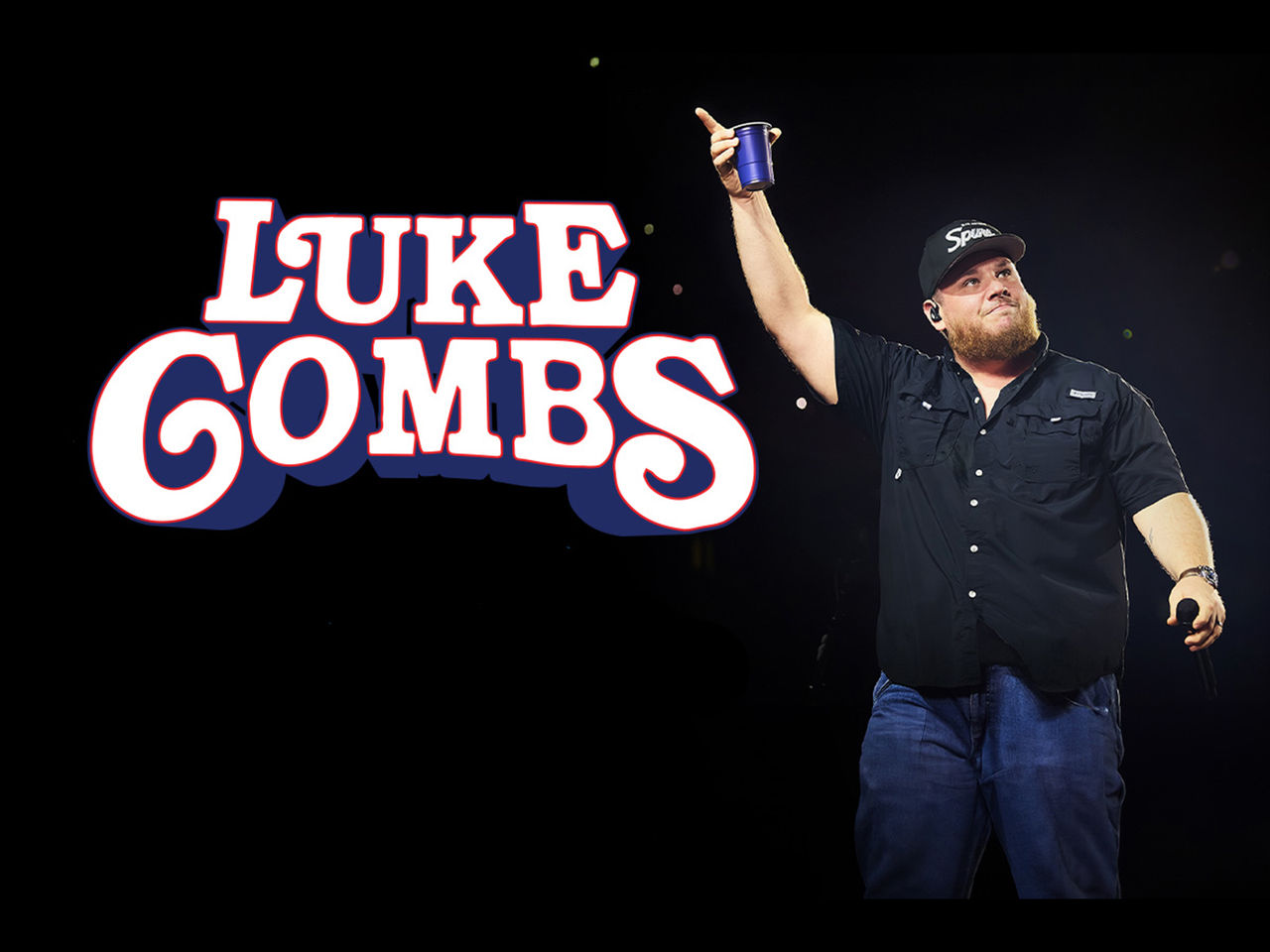 Luke combs with his name next to him