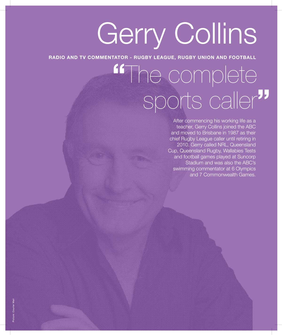 Gerry Collins media hall of fame