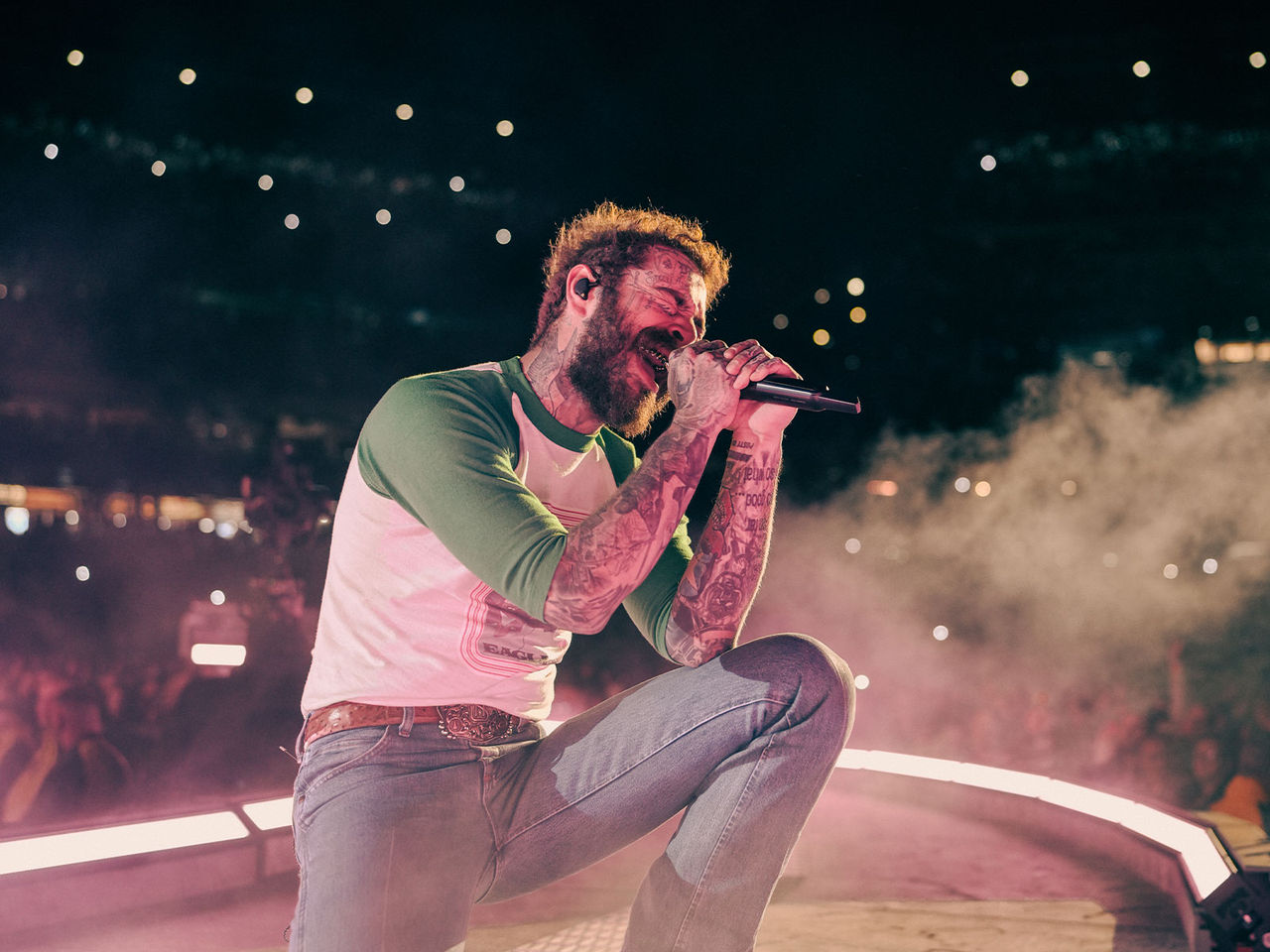 An image of Post Malone for his Big Ass Tour